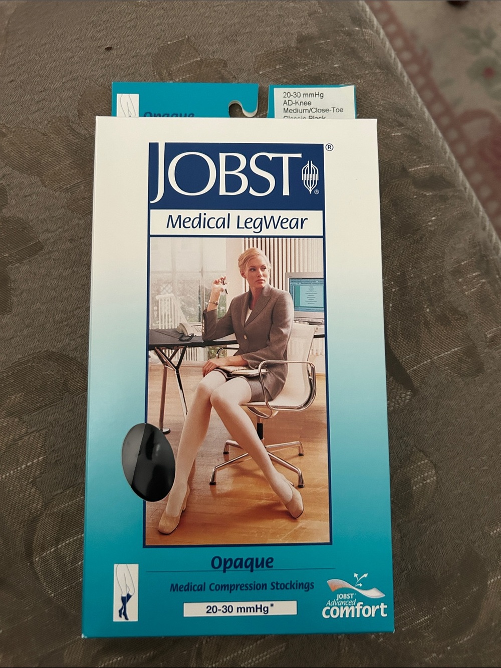 Opaque Medical Compression Stockings - Classic Black (20-30 mmHg)